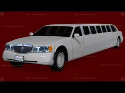 LIMOUSINE LUXURY CAR Low-poly 3D model