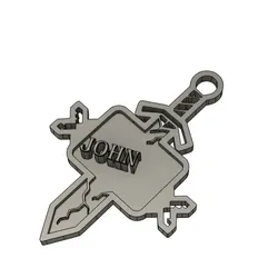 Mine Craft Key Chain (John)