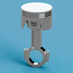 Piston and connecting rod