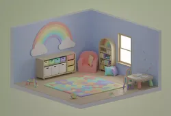 Playroom Low-poly 3D model