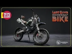 Post Apocalyptic Bike 3D Model Low-poly 3D model