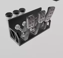 RACING PEDAL BOX WITH GIRLING CYLINDERS FOR SCALE AUTOS 3D print model