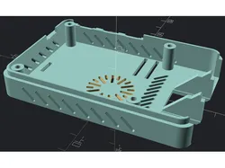 Raspberry Pi 5 Case w/fan intake vent