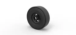 Rear wheel of old school dragster 3D print model