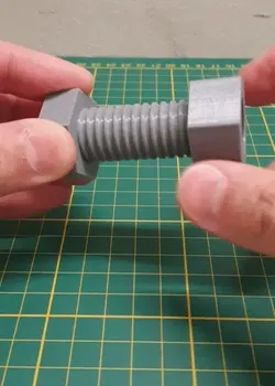 Screws and nuts as STEP
