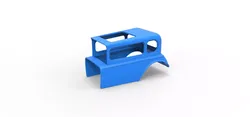 Shell model for Hot rod mud dragster Scale 1 to 12 3D print model