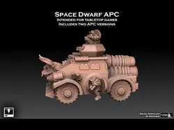 Space Dwarf Rocket APC 3D print model