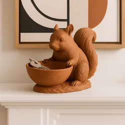 Squirrel Catch-All Bowl – Whimsical Animal Key & Jewelry Holder