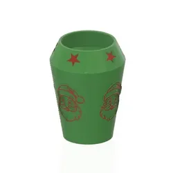 Tete Pere Noel small vase