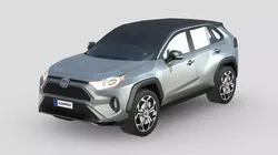Toyota RAV4 Prime 2021 Low-poly 3D model