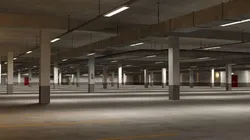 Underground parking garage 02 3D model