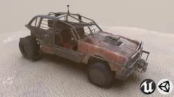 Vehicle 4x4 Low-poly 3D model