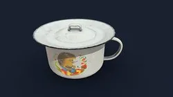 A chamber pot. Ночной горшок.