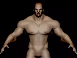 base mesh bodybuilder  Low-poly 3D model