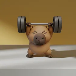 Capybara Strong pumped Gym