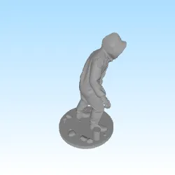 Characters & Creatures STL Download - Post apocalyptic zombi hazmat suitby HGS67