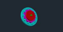 Cycloid external reduction gear model