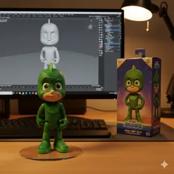 GECKO'S SUPER STRENGTH! 💪 Hero in Pajamas | 3D Printable Gekko Model