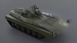 Infantry war machine Low-poly 3D model