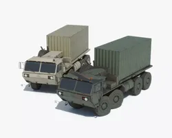 M1120 HEMTT LHS Heavy Expanded Mobility Tactical Truck Low-poly 3D model