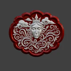 Mother Nature Crest — Decorative Book Cover Ornament