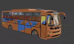 ORANAGE BUS MODEL 3D model