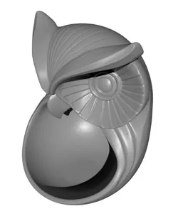 Owl Catchall Tray – 3D Printed Owl Key Bowl – Woodland Entryway Organizer – Owl Trinket Dish STL