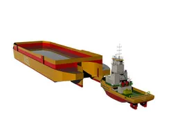 PUSHER TUG AND PUSHER BARGE