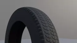 Tire Wheel Low-poly 3D model