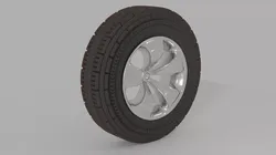 Tyre 3d Low-poly 3D model