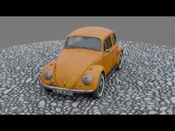 VW KAEFER BEETLE 1300 MODEL 1963 Low-poly 3D model