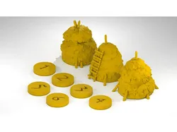 Warmaster scenery - haystacks