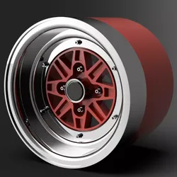1 24 scale 14 Inch SSR MK3 With Stretch Tires  3D print model