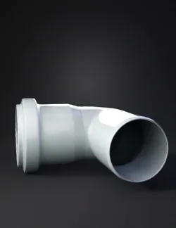 90 degree PVC pipe elbow with gasket gray plastic