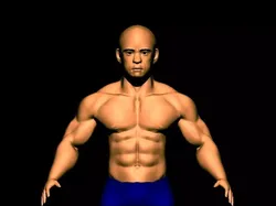 BOY BODYBUILDER  Low-poly 3D model