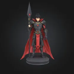 Characters & Creatures STL تنزيل - Anime Dragon  phoenix chess set - the prince zayn - Xempiaaz
