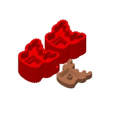 Cute Clicker Rudolph Collection | No AMS | Print-in-place | Support-free