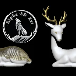 Deer 3D Model (3mf)