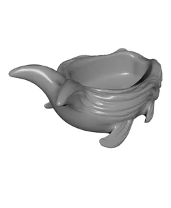 Fish Head Catchall Tray – Sculptural Key & Jewelry Dish – 3D Printed STL