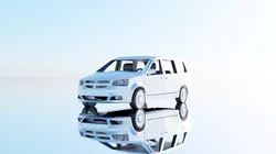 Low Poly Mini Van Low-poly 3D model