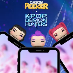 Phone Peeker Charm Phone Hipper - KPOP Demon Hunters (Zoey, Rumi, Mira)