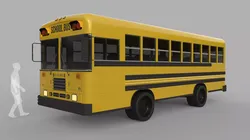 School Bus - Bluebird TC2000 Inspired 3D model