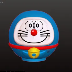 Sculptures & Artworks STL Download - Daruma Doraemonby Evilhannya