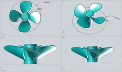 Small 4 blade propeller