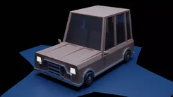 Stylez cartoonic car  Low-poly 3D model