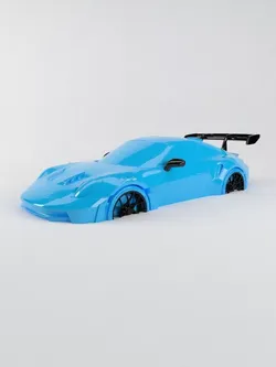 The silhouette of the car 2023 Porsche 911 GT3 RS 3D print model