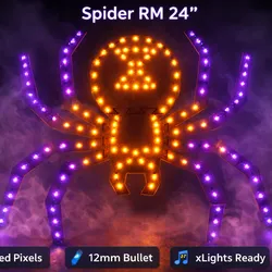 2ft Spider for Seed Pixels & 12mm Bullet WS2811 – xLights xModel