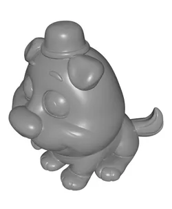 Cão de chapeu.stl