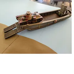 Deweycat Japanese Daihatsu Landing craft STL pack - 1-56th scale