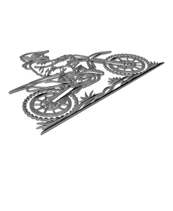 Dirt Bike Rider 2D Wall Art.3mf